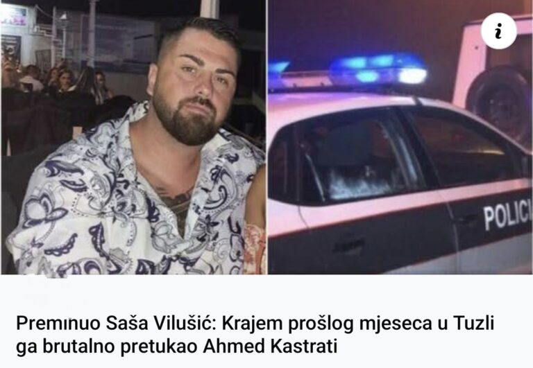 Preminuo Saša Vilušić: Krajem prošlog mjeseca u Tuzli ga brutalno pretukao Ahmed Kastrati