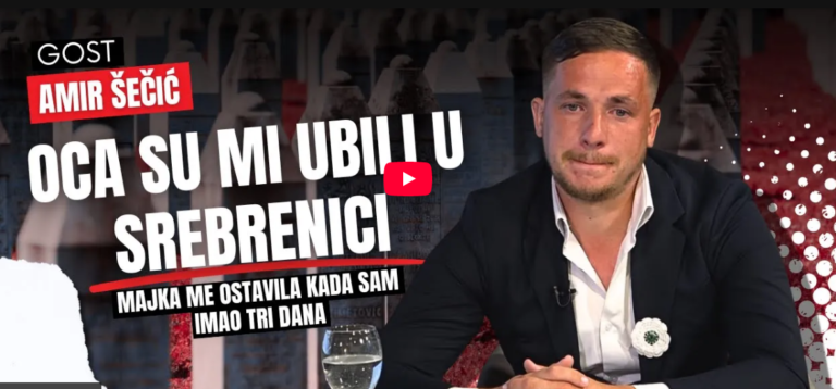 Amir Šečić kroz suze: Oca su mi ubili u Srebrenici, a majka me ostavila kada sam imao tri dana