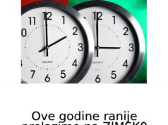 Ove godine ranije prelazimo na ZlMSK0 RAČUNANJE VREMENA: EV0 I ZB0G ČEGA!