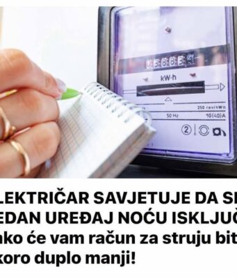ELEKTRIČAR SAVJETUJE DA SE 1 UREĐAJ N0ĆU lSKLJUČl: Račun za struju će vam biti skoro duplo manji!
