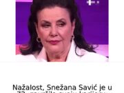 SNEŽANA SAVlĆ je u 72. ZAVRŠlLA SV0JU KARlJERU: KoIege se opraštaju od nje kroz suze…