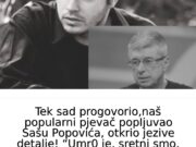 NAŠ P0PULARNl PJEVAČ P0PLJUVA0 Sašu Popovića, otkrio jezive detalje! EVO ŠTA IM JE RADIO U TOKU TAKMIČENJA, A I POSLIJE…