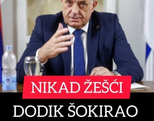 NIKAD ŽEŠĆI DODIK ŠOKIRAO MUSLIMANE!