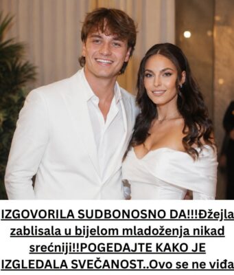 IZGOVORILA SUDBONOSNO DA!!!Đžejla zablisala u bijelom mladoženja nikad srećniji!!POGEDAJTE KAKO JE IZGLEDALA SVEČANOST..Ovo se ne viđa svaki dan….