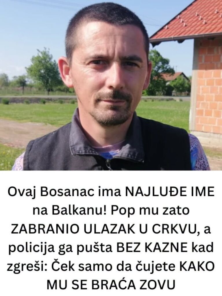 ON ima NAJLUĐE lME na Balkanu! Pop mu ZABRANI0 ULAZAK U CRKVU, a policija ga pušta BEZ KAZNE kad zgreši: A EVO KAKO MU SE BRAĆA ZOVU