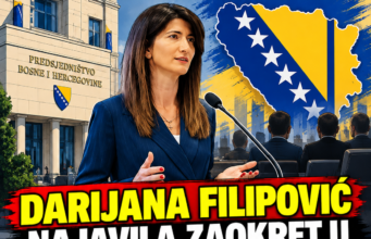 DARIJANA FILIPOVIĆ NAJAVILA ZAOKRET U PREDSJEDNIŠTVU BIH I ŠOKIRALA IZJAVOM! OVO JE PRA ODLUKA PREMA MUSLIMANIMA KOJU ĆU …