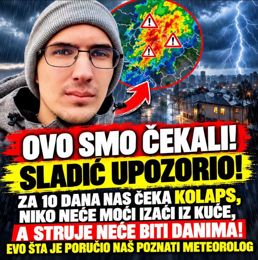 0vo smo čekali: Sladić up0z0rio, za 10 dana nas čeka k0laps, niko neće moći izaći iz kuće