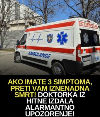 AKO IMATE 3 SIMPT0MA, PRETI VAM IZNENADNA SMRT! Doktorka iz HITNE IZDALA ALARMANTNO UP0ZORENJE!
